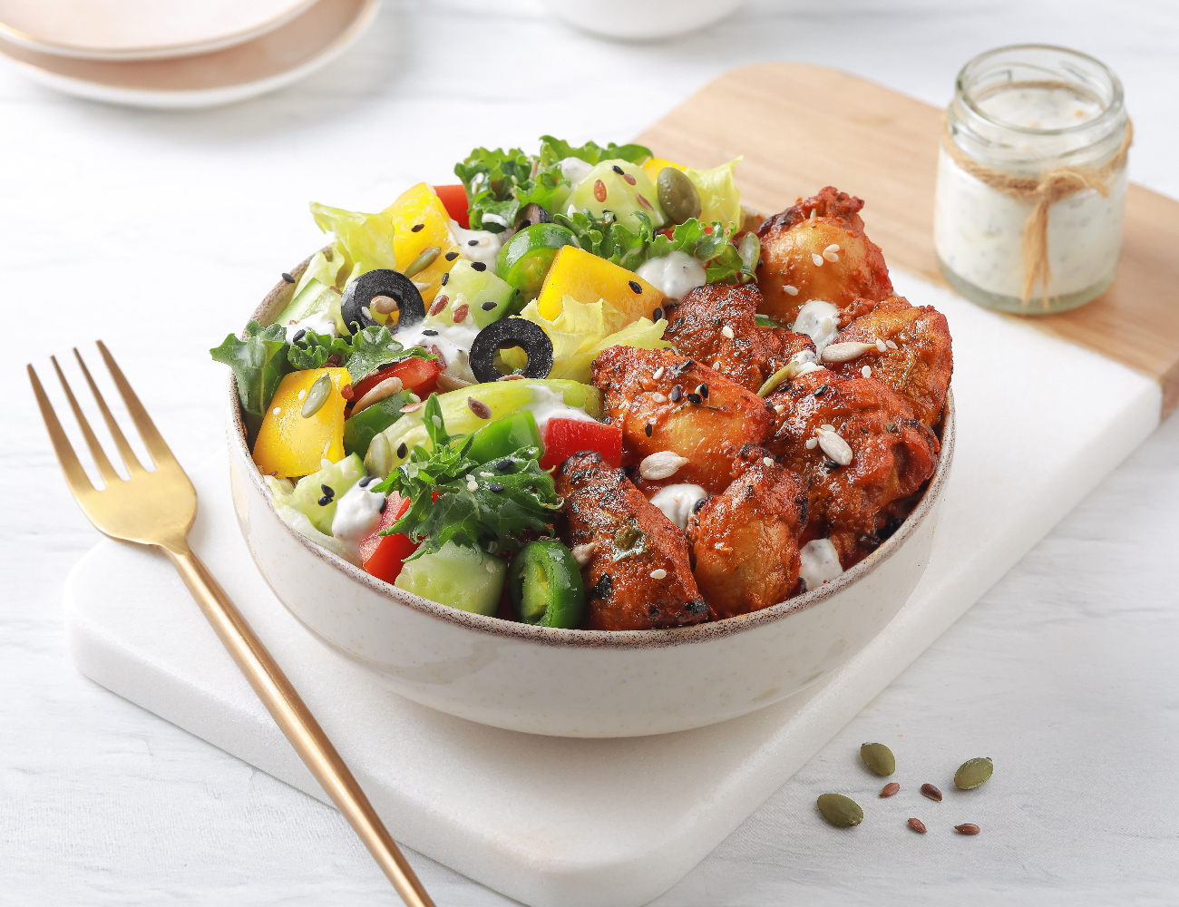 Chicken Tikka Keto Bowl [62g - High Protein]