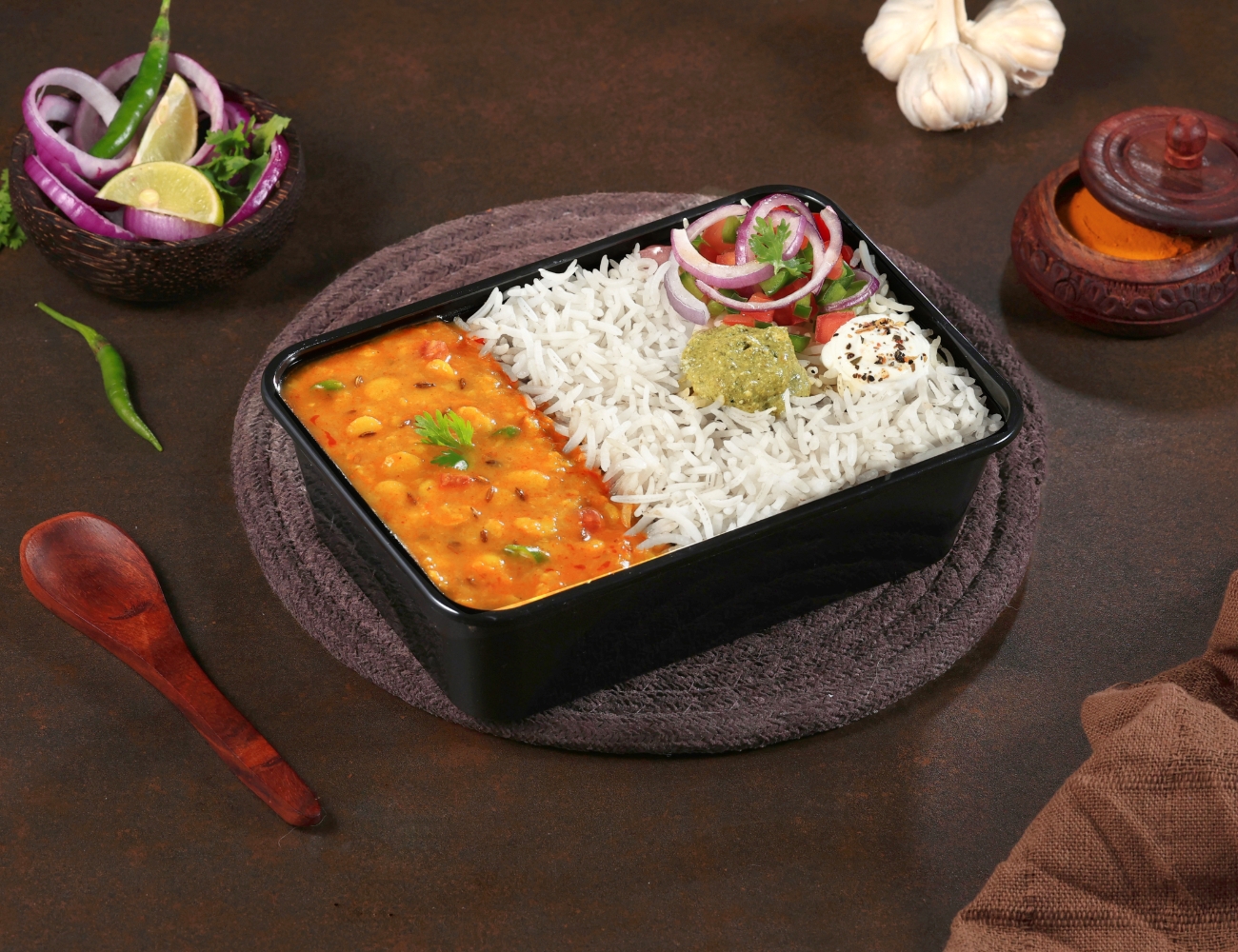 Desi Dal Tadka Rice Bowl