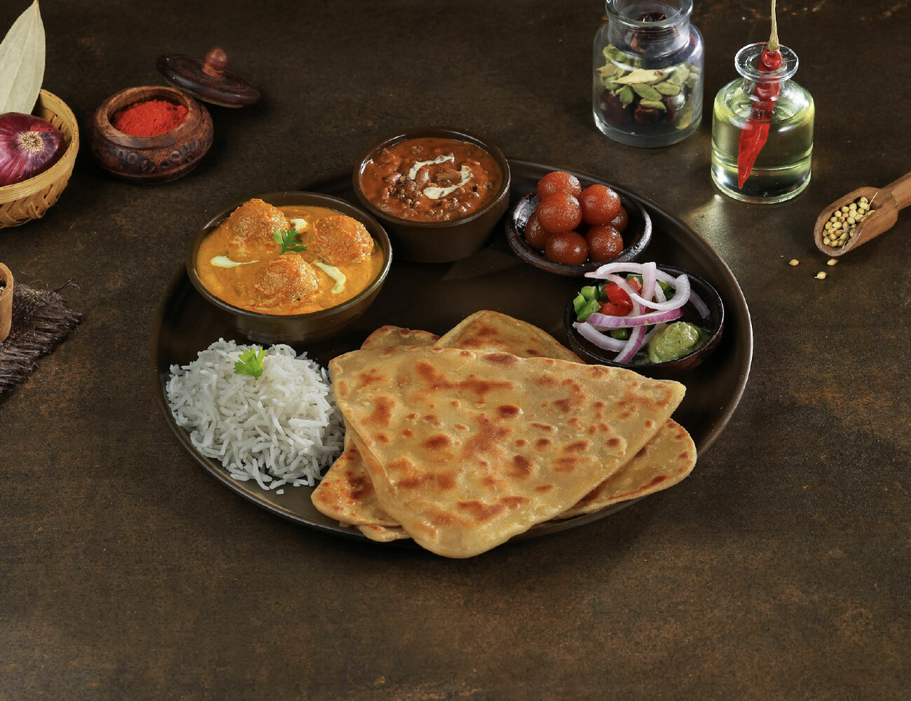 Malai Kofta Veg Thali