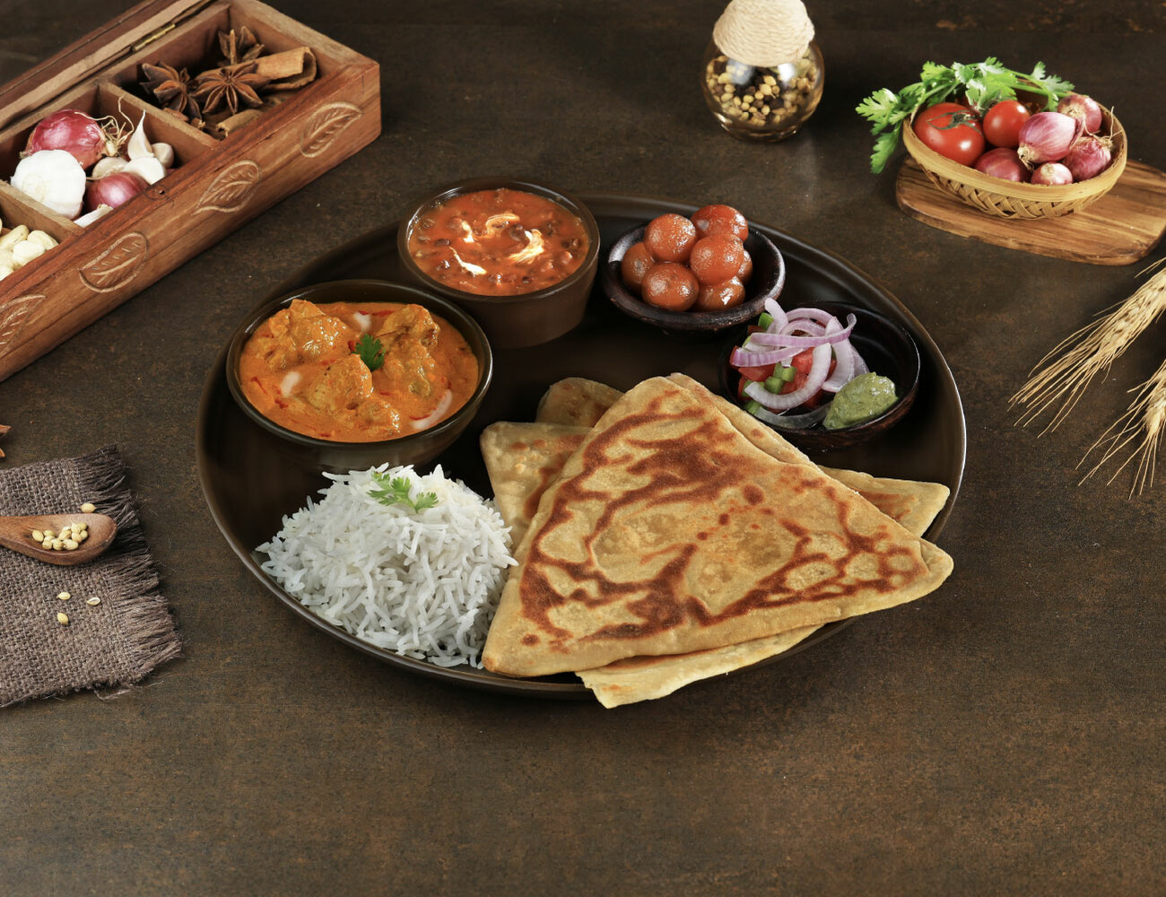 Butter Chicken Punjabi Thali