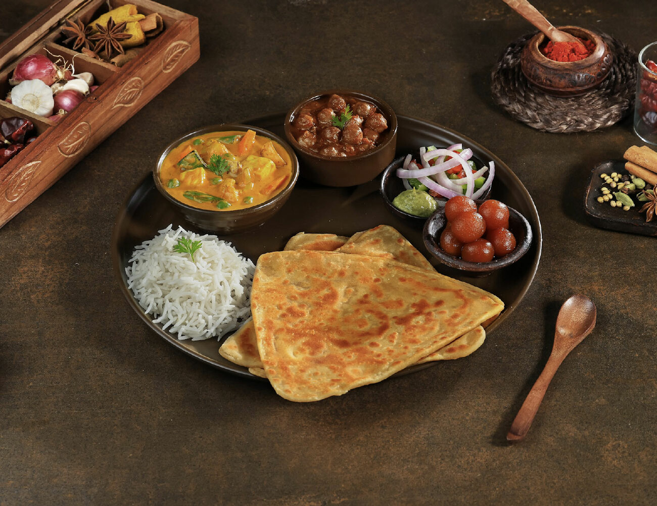 Mix Veg Handi Thali