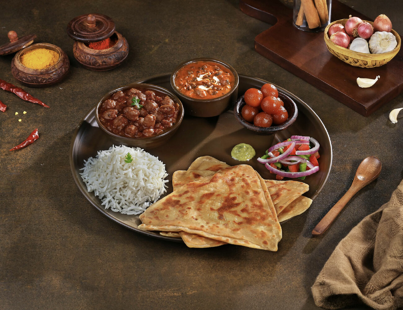 Amritsari Chole Veg Thali