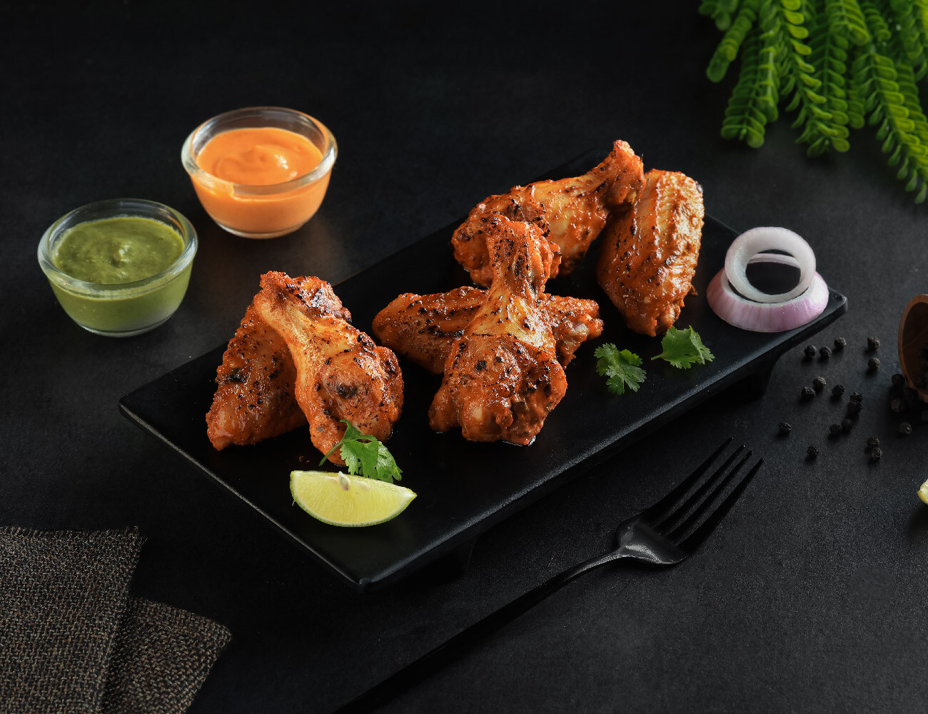 Tandoori Chicken Fiery Wings [6 Pcs]