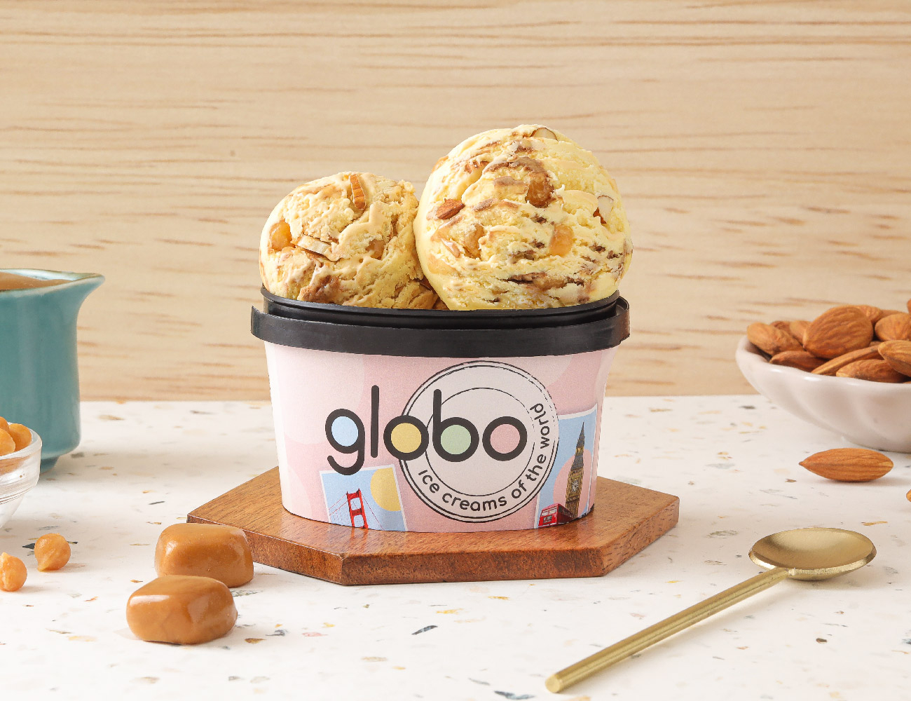 London Almond Butterscotch Ice Cream [140 ML]