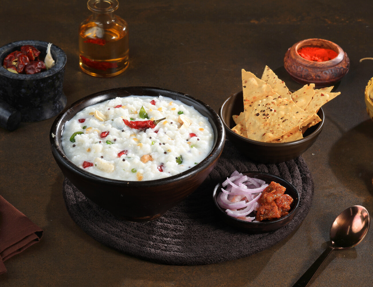 South Indian Curd-Rice Meal