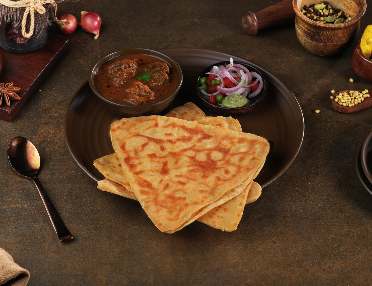 Dhaba-Style Mutton Curry Mini Meal