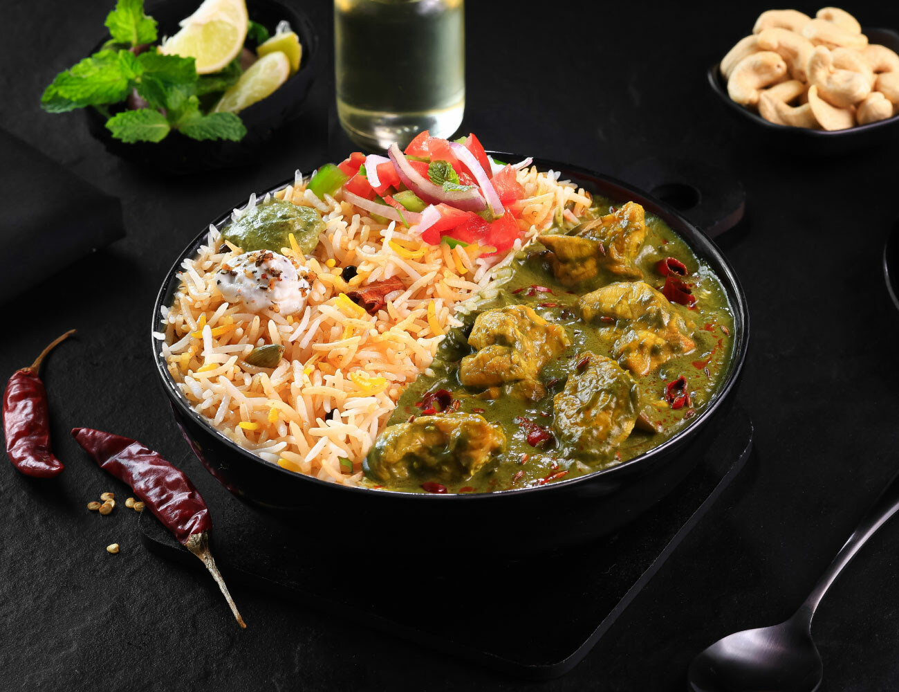 Singh Da Saag Chicken Masala Rice Bowl