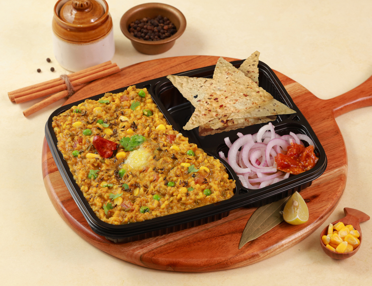 Matar Corn Khichdi [Moong Dal]