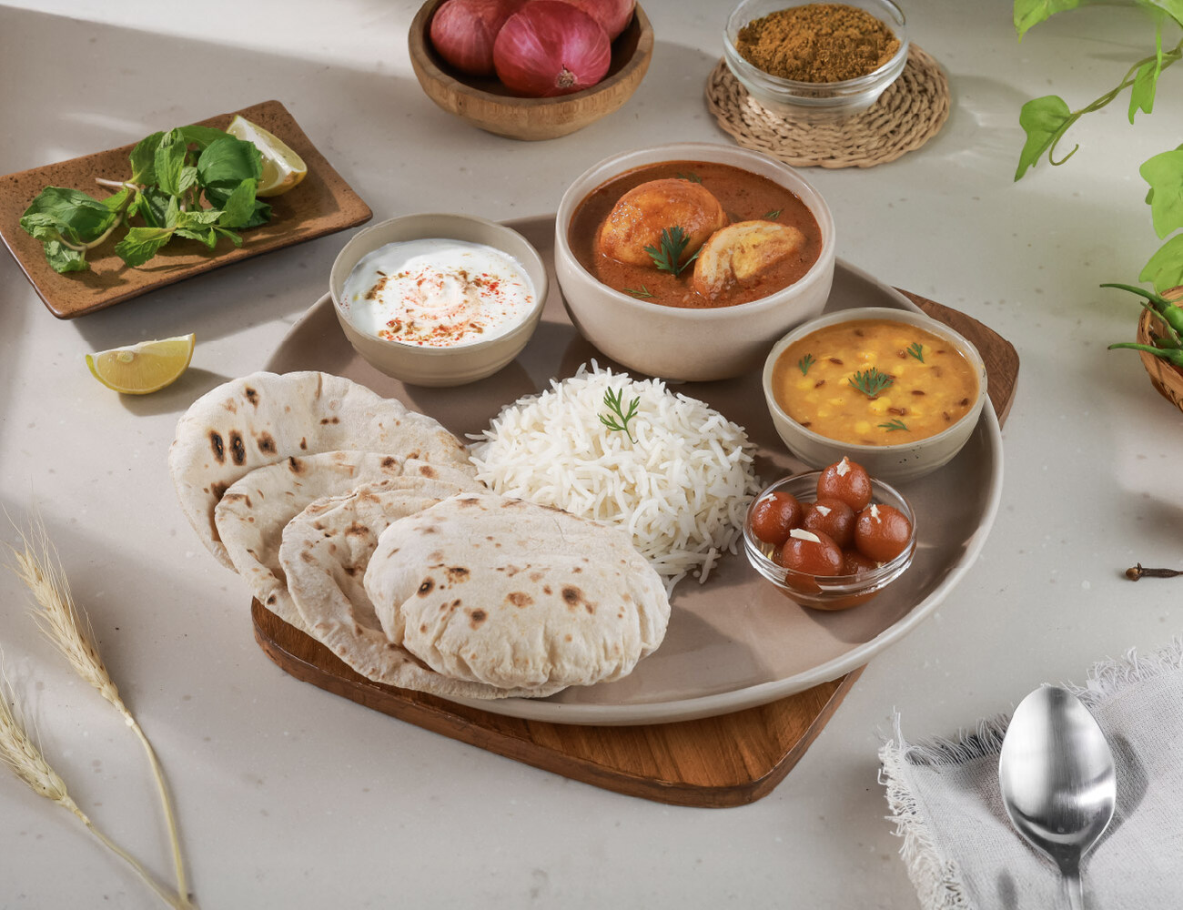 Egg Curry - Feast Thali